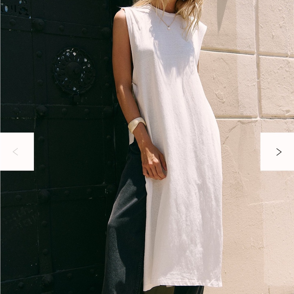 Free People Andreia Black Sleeveless Tunic